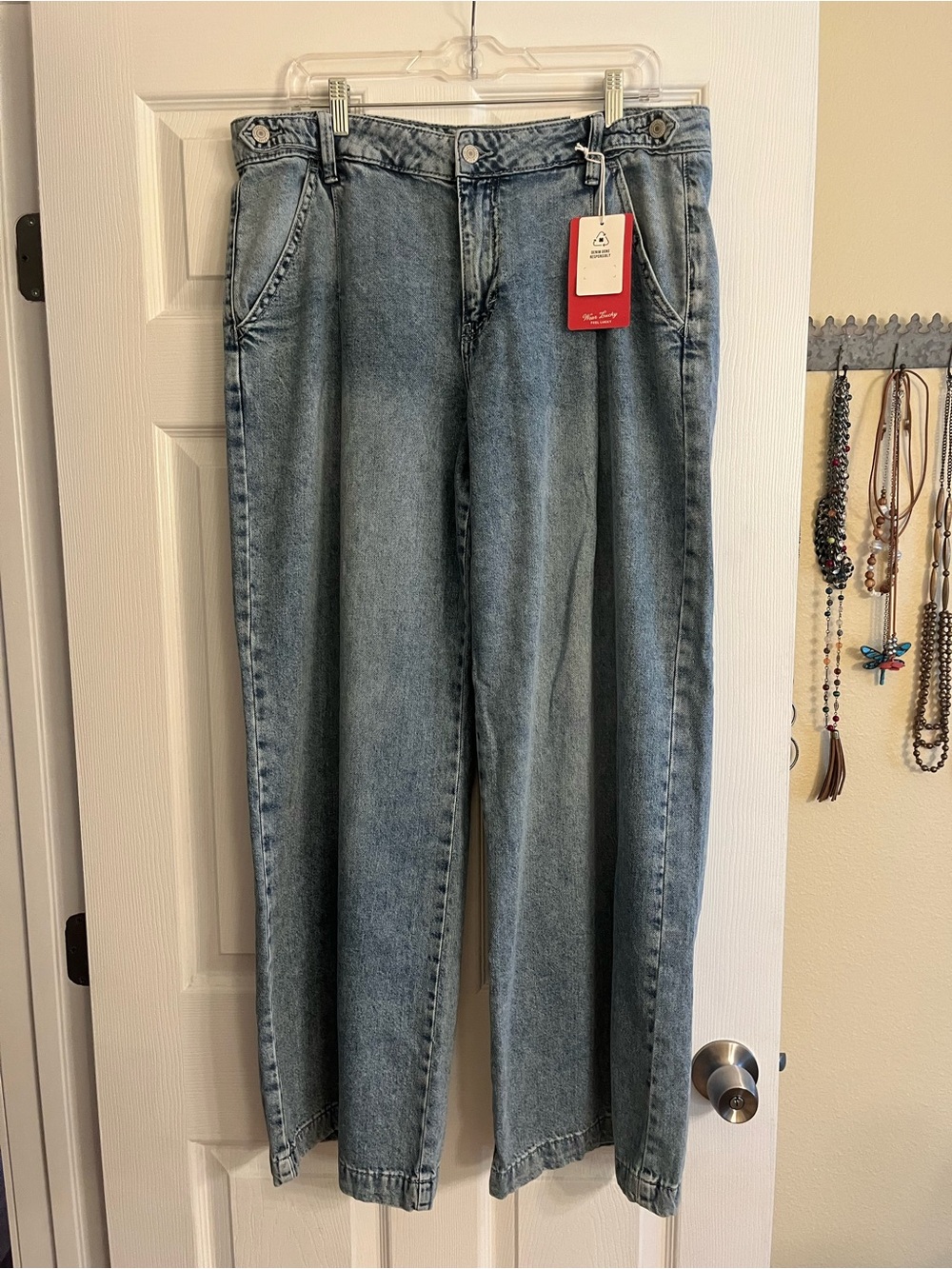 NWT Lucky Brand Palazzo Wide Leg Jeans